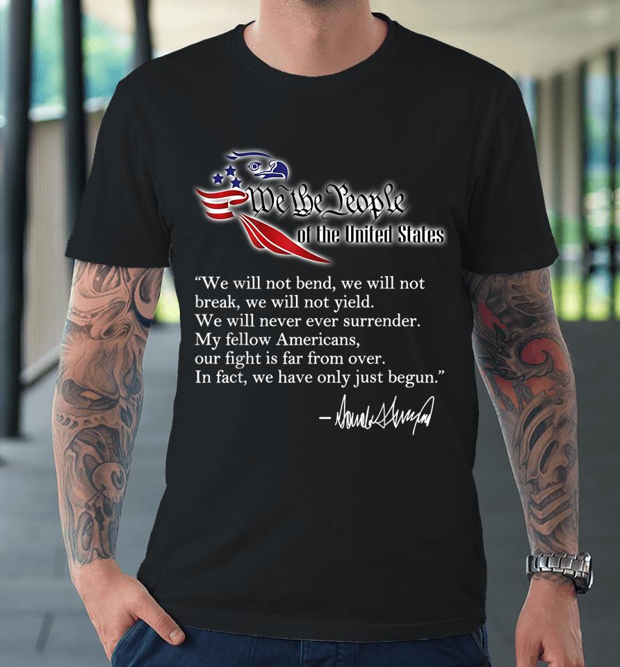 We The People Trump 2024 Red Wave Midterms 2022 Red Eagle Premium T-Shirt
