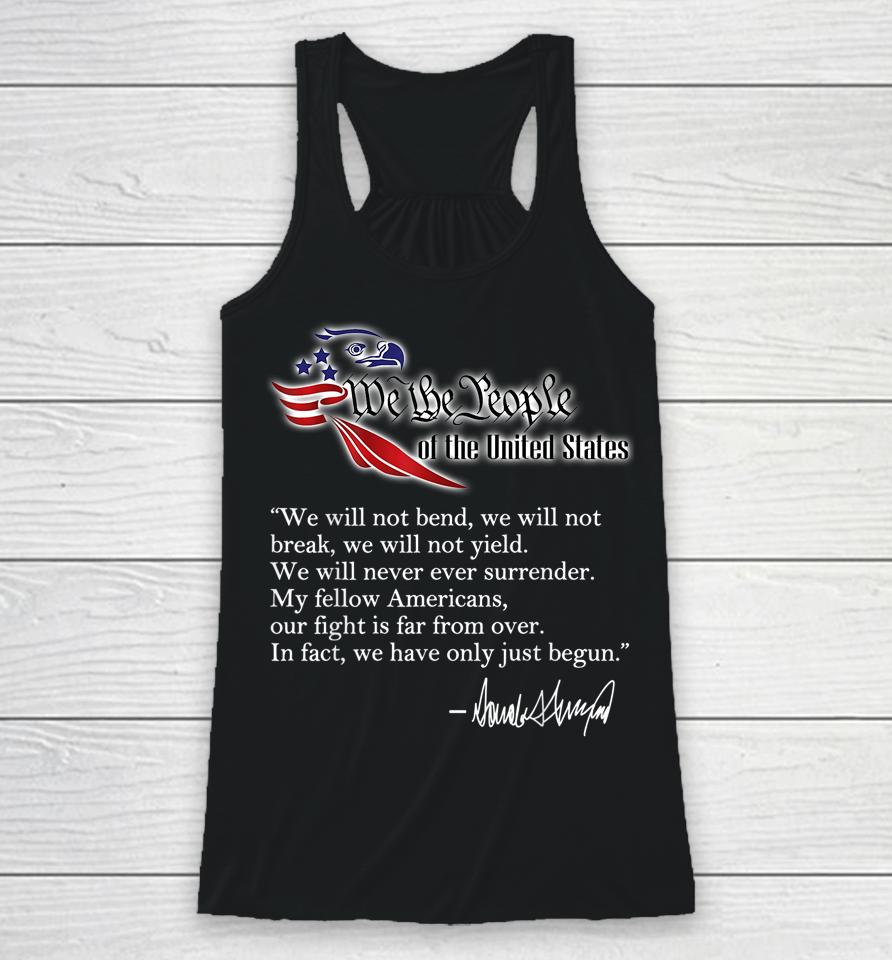 We The People Trump 2024 Red Wave Midterms 2022 Red Eagle Racerback Tank