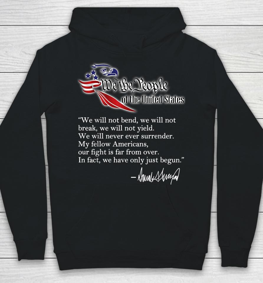 We The People Trump 2024 Red Wave Midterms 2022 Red Eagle Hoodie