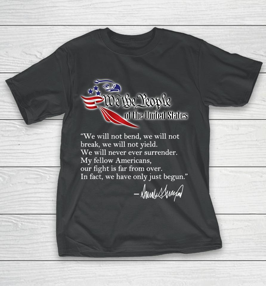 We The People Trump 2024 Red Wave Midterms 2022 Red Eagle T-Shirt