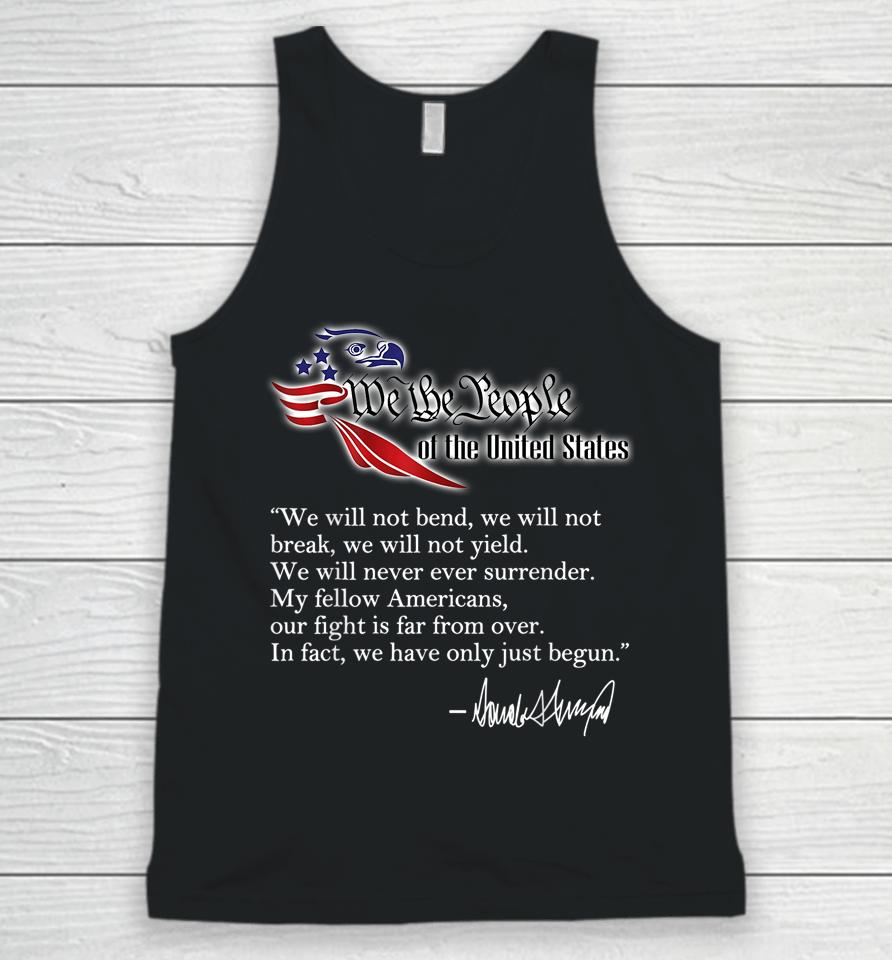 We The People Trump 2024 Red Wave Midterms 2022 Red Eagle Unisex Tank Top