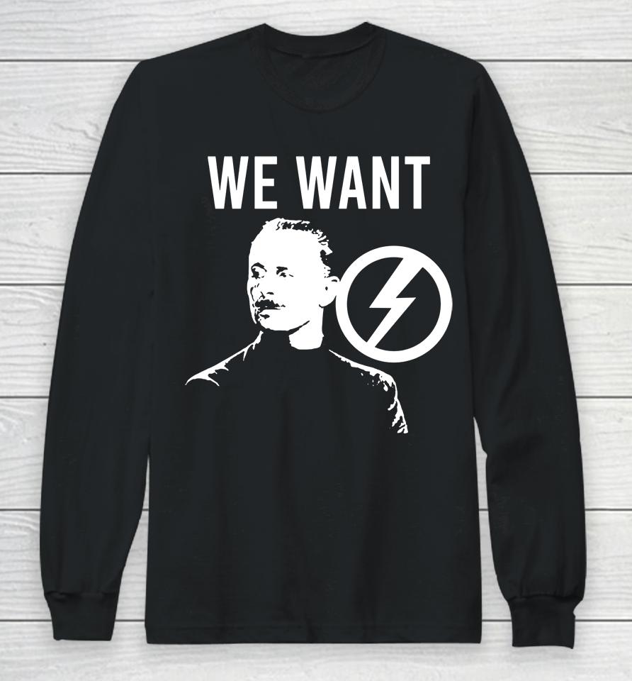 We Want Oswald Mosley The Rage Against Rally Long Sleeve T-Shirt