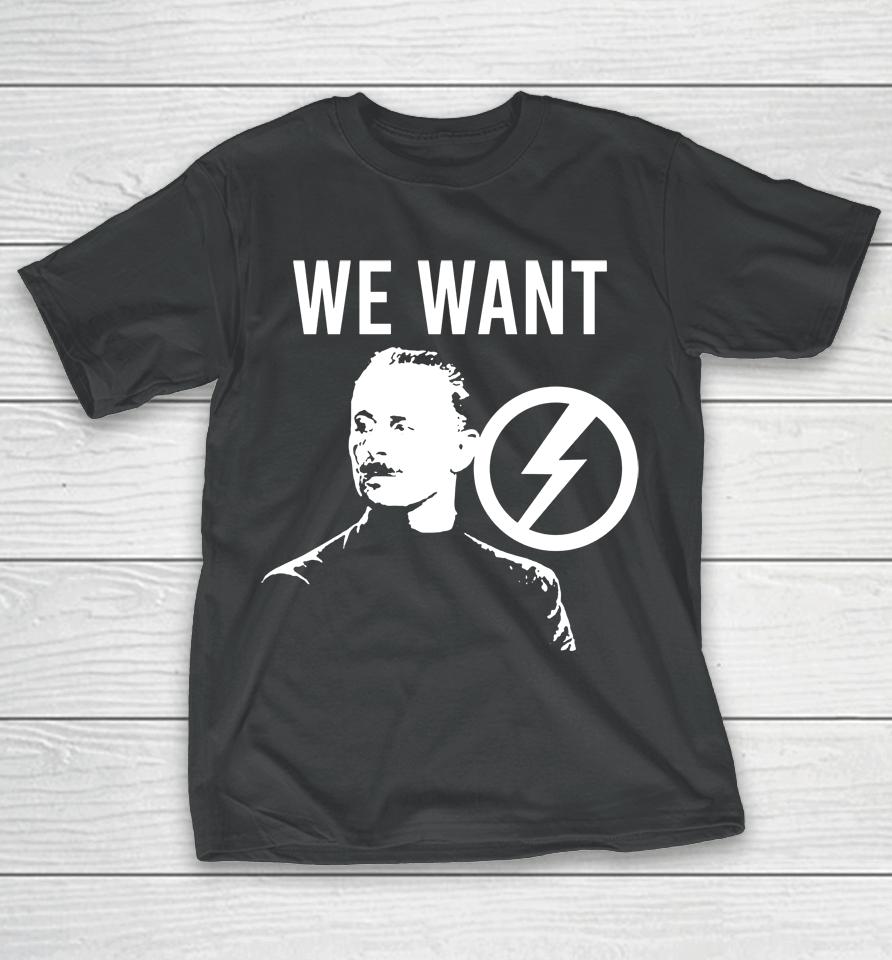 We Want Oswald Mosley The Rage Against Rally T-Shirt