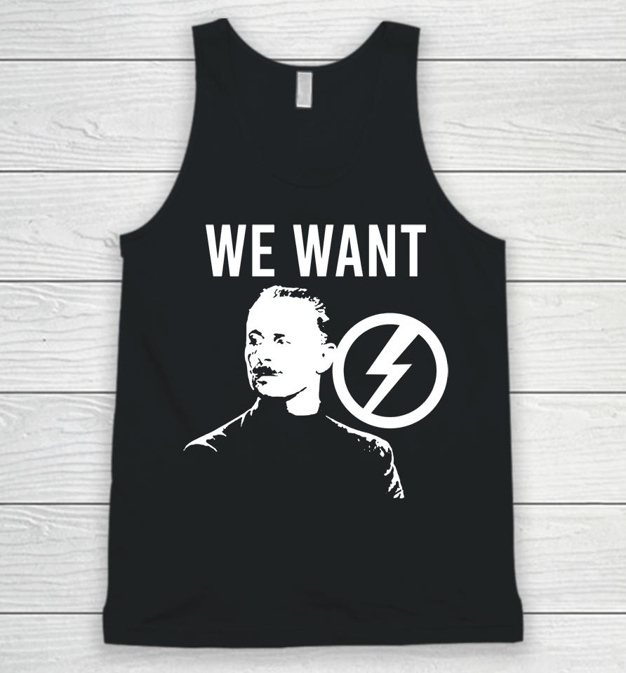 We Want Oswald Mosley The Rage Against Rally Unisex Tank Top