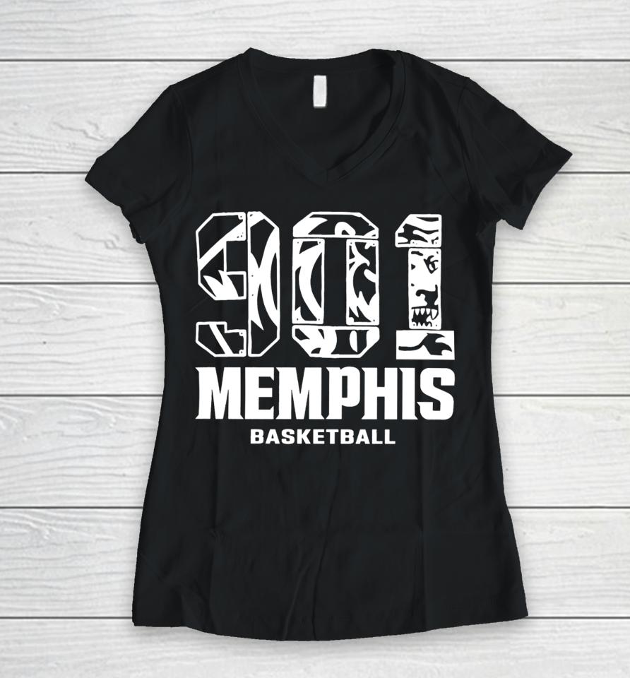 Wear Blue Out 901 Memphis Women V-Neck T-Shirt