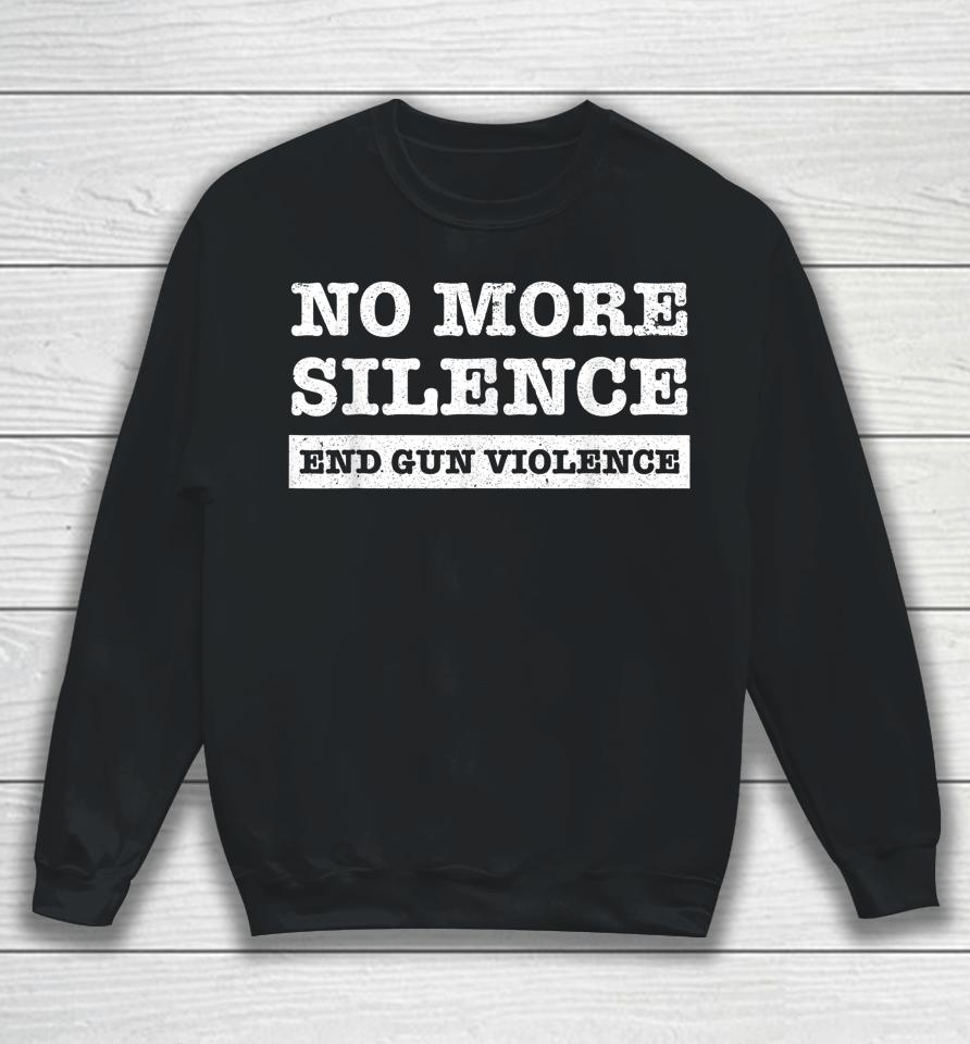Wear Orange Anti Gun No More Silence End Gun Violence Ribbon Sweatshirt
