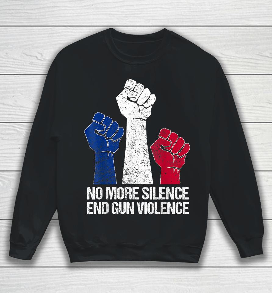 Wear Orange Anti Gun No More Silence End Gun Violence Sweatshirt