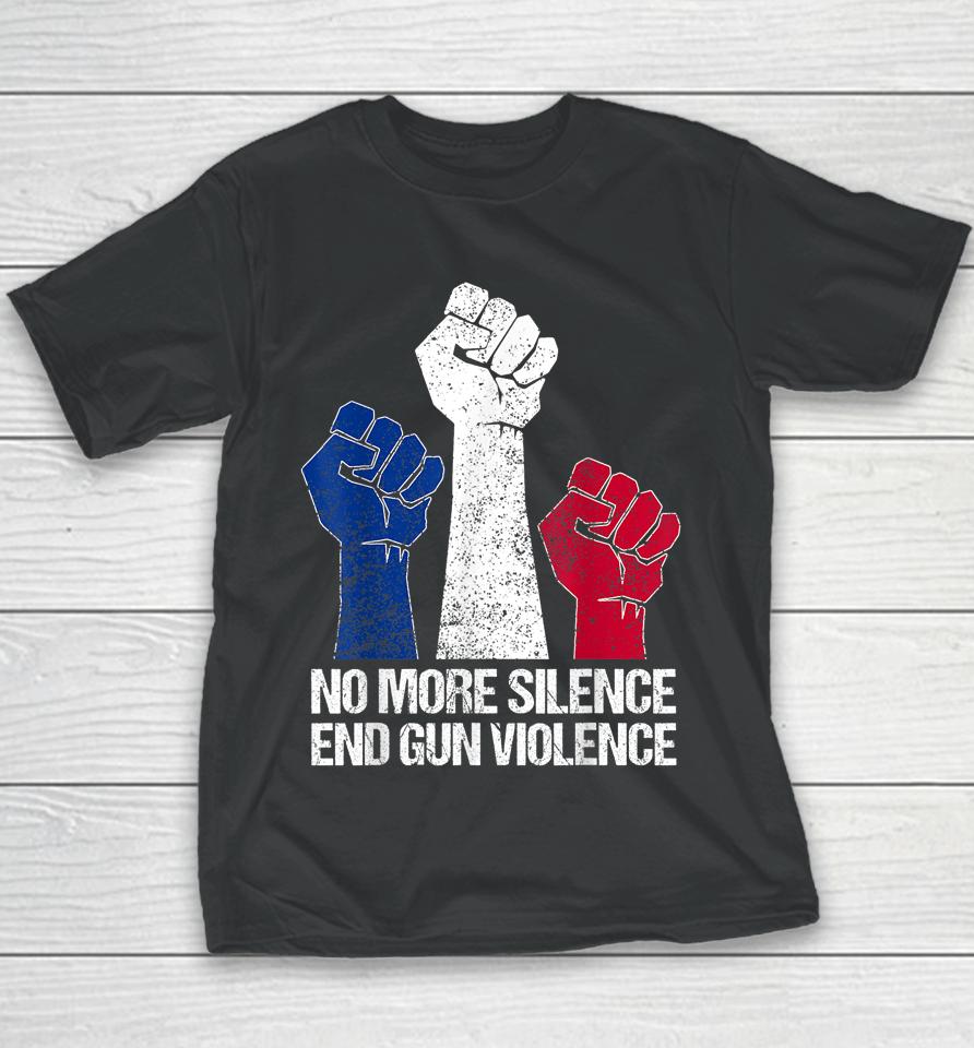 Wear Orange Anti Gun No More Silence End Gun Violence Youth T-Shirt