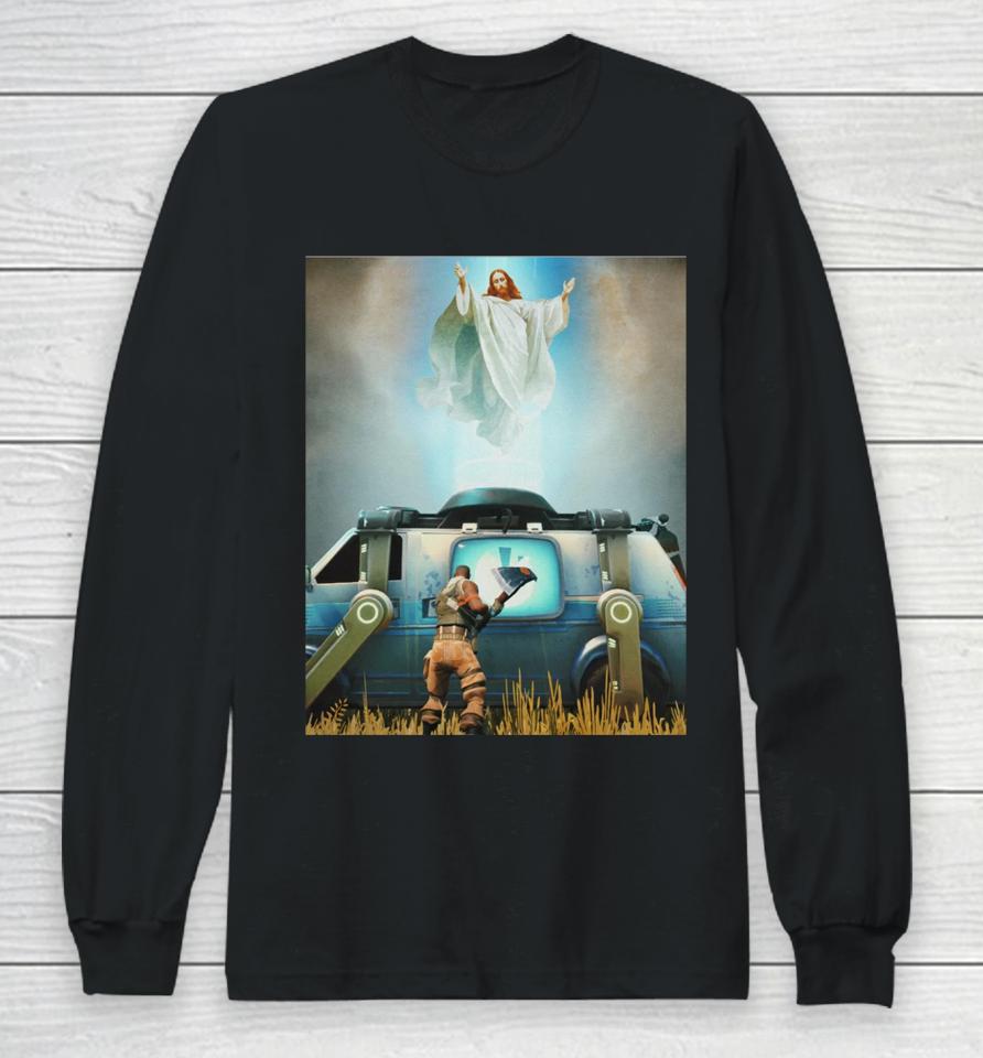 Wearable Clothing Merch Jesus Resurrection X Fortnite Long Sleeve T-Shirt