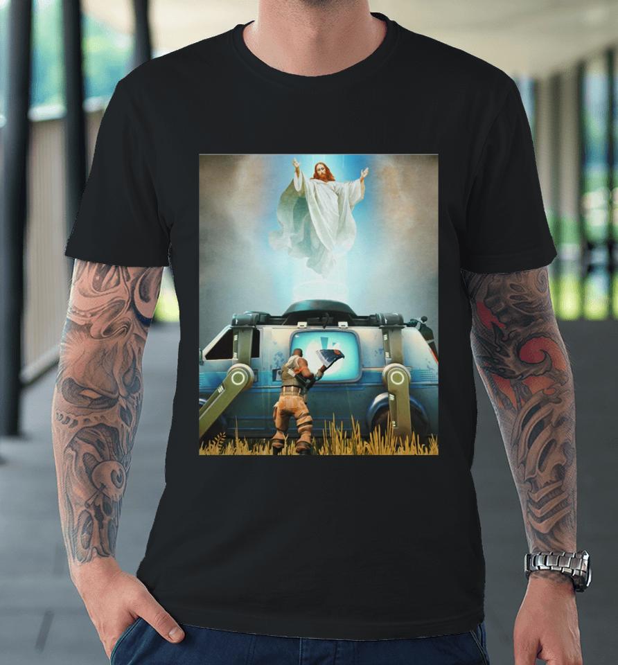 Wearable Clothing Merch Jesus Resurrection X Fortnite Premium T-Shirt