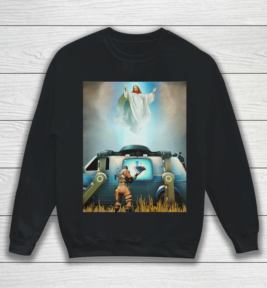Wearable Clothing Merch Jesus Resurrection X Fortnite Sweatshirt