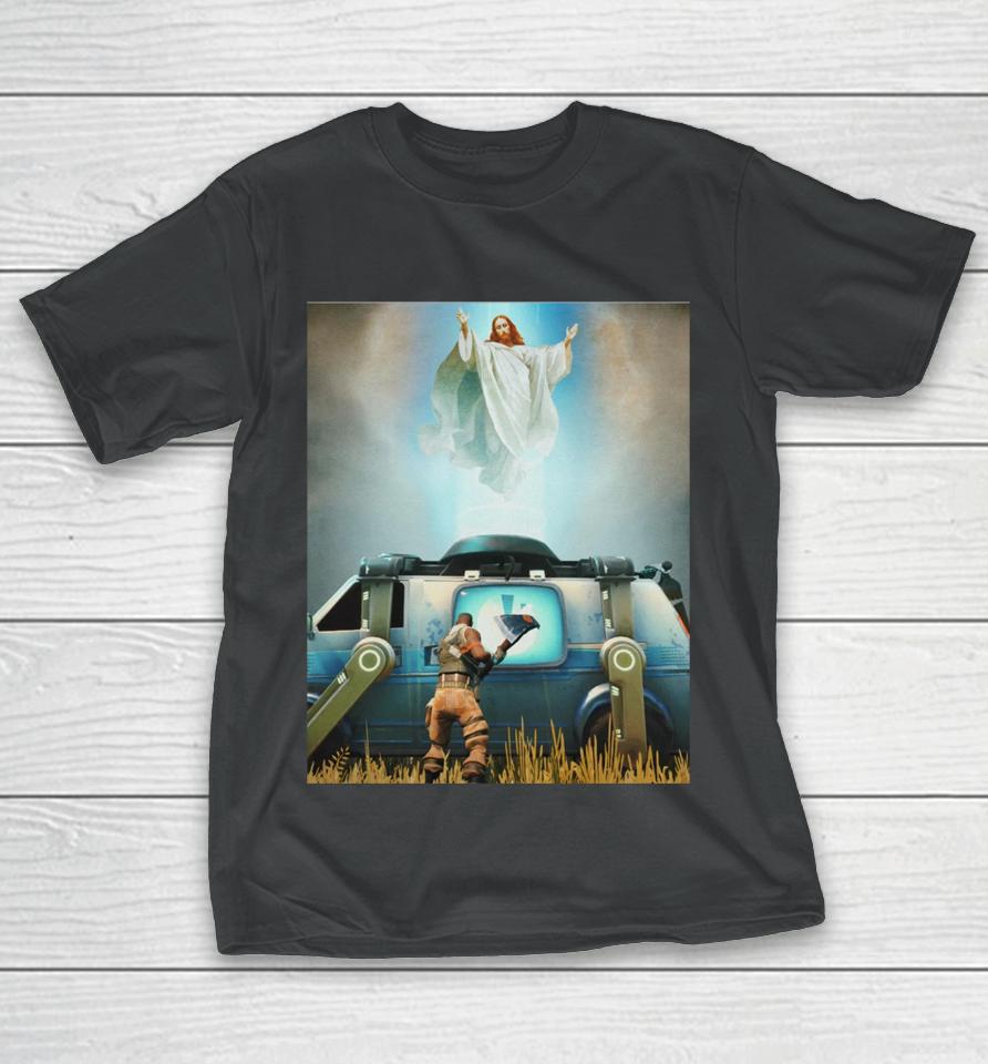 Wearable Clothing Merch Jesus Resurrection X Fortnite T-Shirt