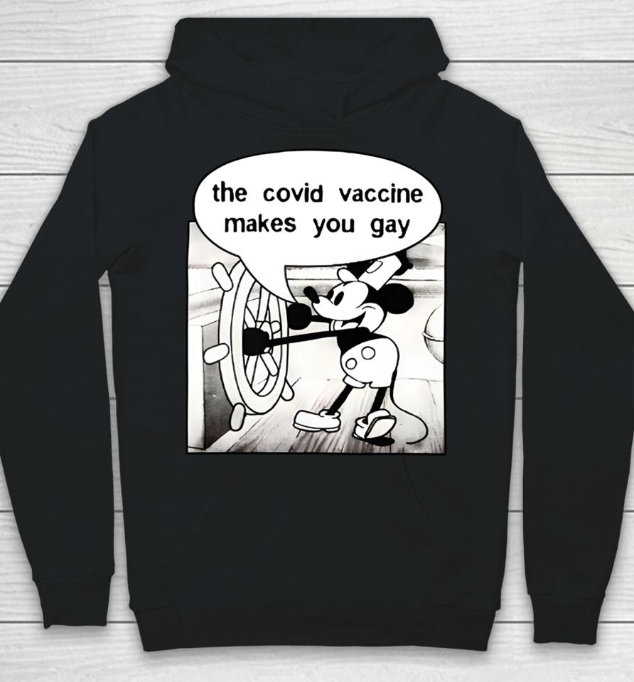 Wearechange Shop Mickey Says It Does The Covid Vaccine Makes You Gay Hoodie