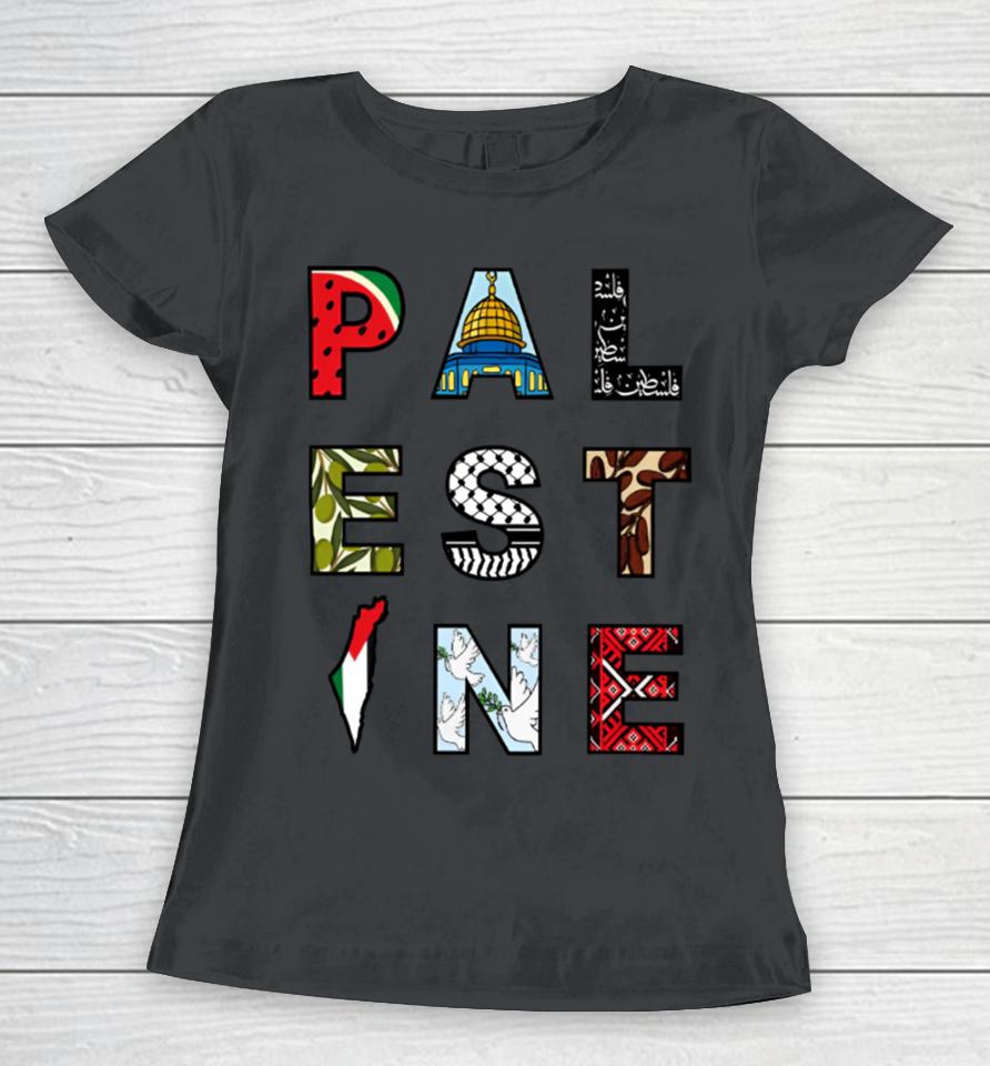 Wearitproud Merch Windows To Palestine Women T-Shirt