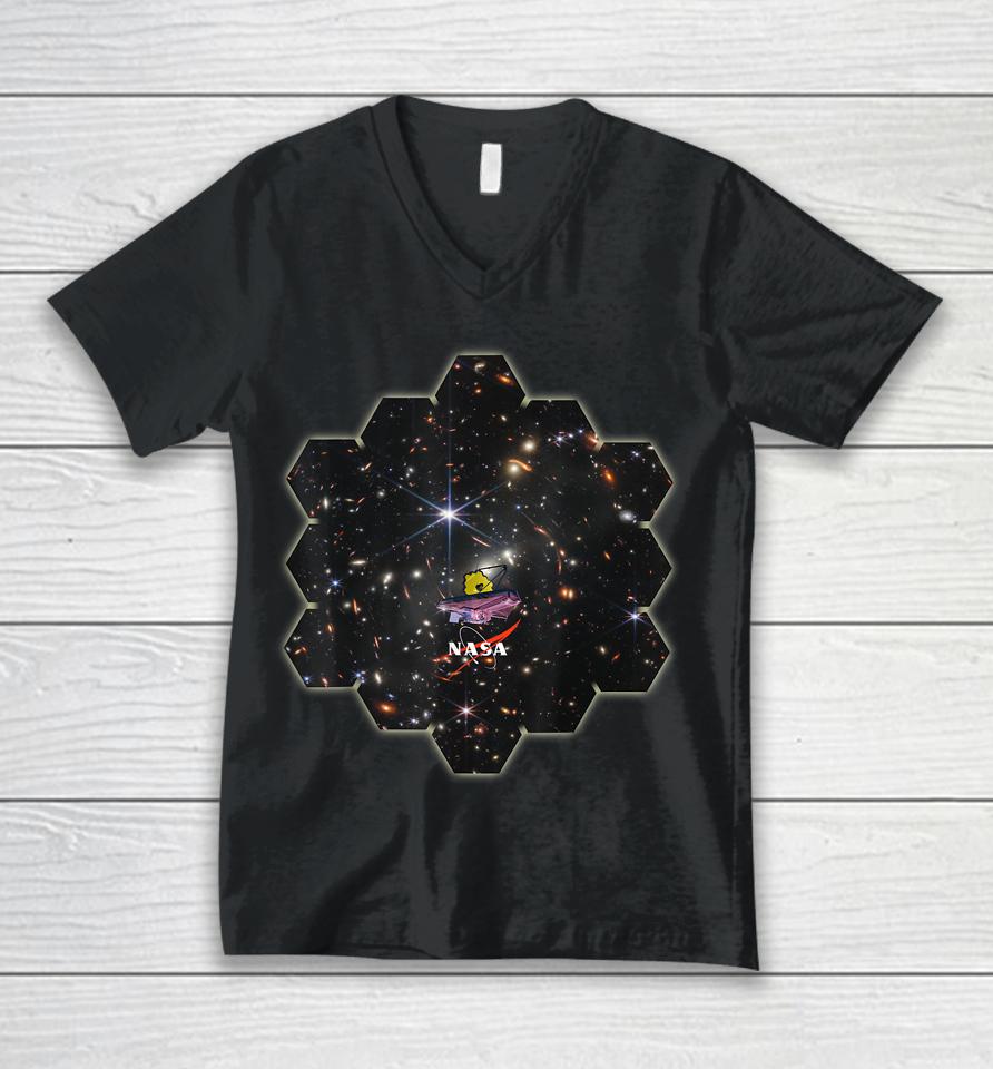 Webb’s First Deep Field Nasa James Webb Space Telescope Jwst Unisex V-Neck T-Shirt