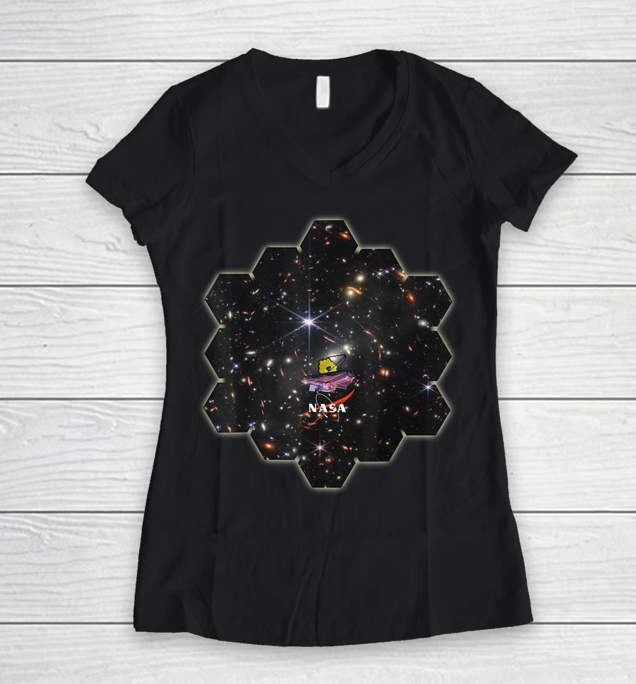 Webb’s First Deep Field Nasa James Webb Space Telescope Jwst Women V-Neck T-Shirt