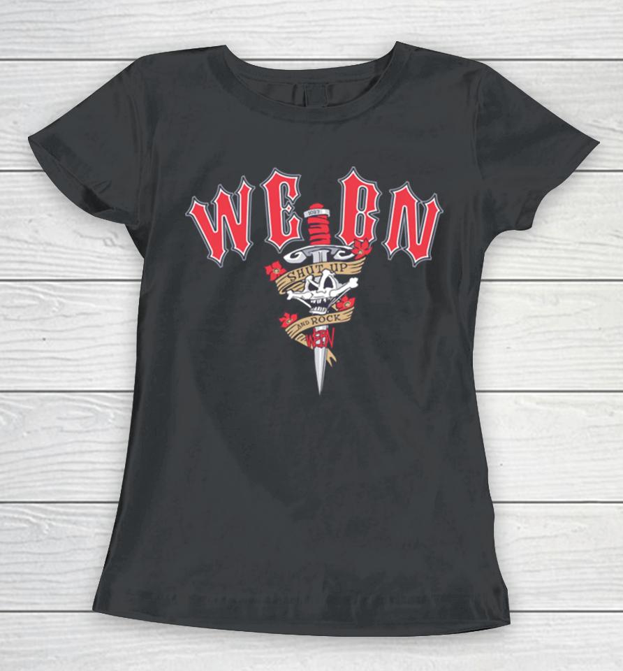 Webn Shut Up And Rock Tattoo Cincy Women T-Shirt