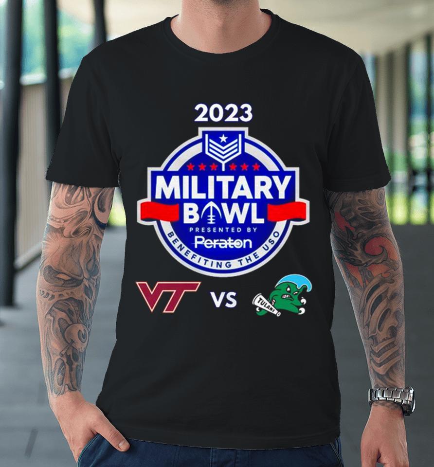 Wednesday December 27Th 2023 Military Bowl Virginia Tech Vs Tulane Navy Marine Corps Mem Stadium Annapolis Md Premium T-Shirt