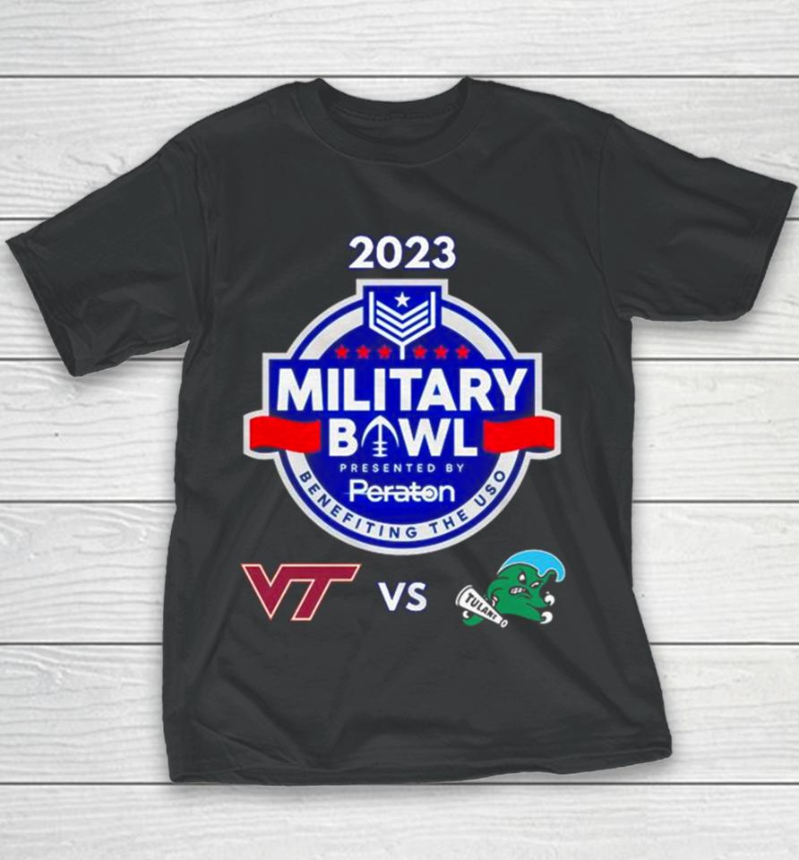 Wednesday December 27Th 2023 Military Bowl Virginia Tech Vs Tulane Navy Marine Corps Mem Stadium Annapolis Md Youth T-Shirt