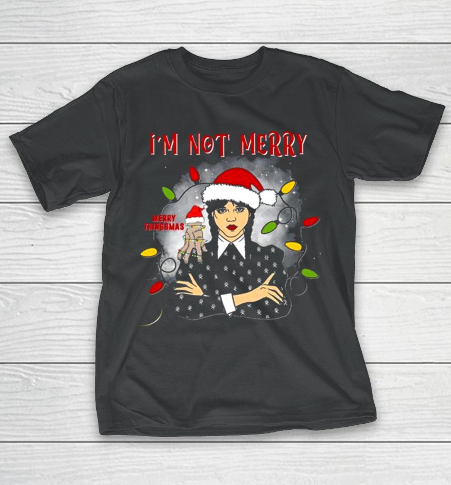 Wednesdays Addams Family Dancing Queen Merry Thingsmas T-Shirt
