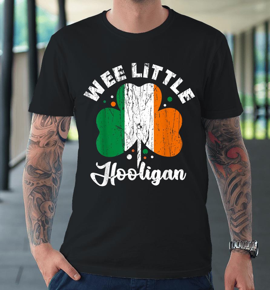 Wee Little Hooligans Irish Clovers Shamrocks Vintage Premium T-Shirt