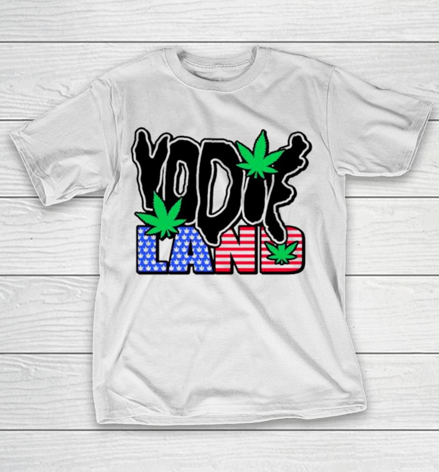 Weed Not Here Usa Flag T-Shirt