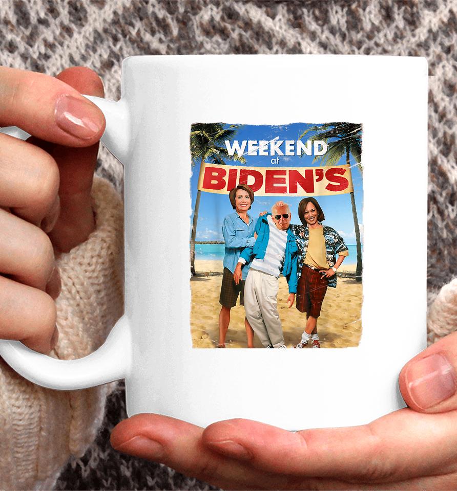 Weekend At Bidens Funny Joe Biden President Democrat Coffee Mug
