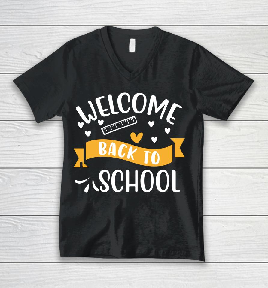 Welcome Back To School Newsletter Meet The Teacher Unisex V-Neck T-Shirt