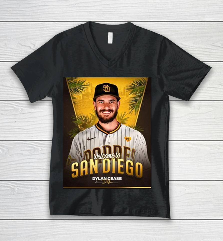 Welcome Dylan Cease To San Diego Dylan Unisex V-Neck T-Shirt