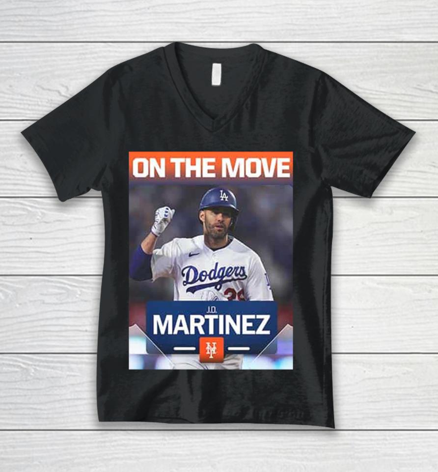 Welcome Jd Martinez To Los Angeles Dodgers Mlb 2024 Unisex V-Neck T-Shirt