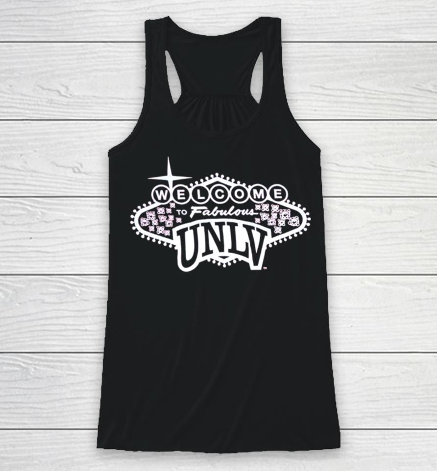 Welcome To Fabulous Unlv Racerback Tank