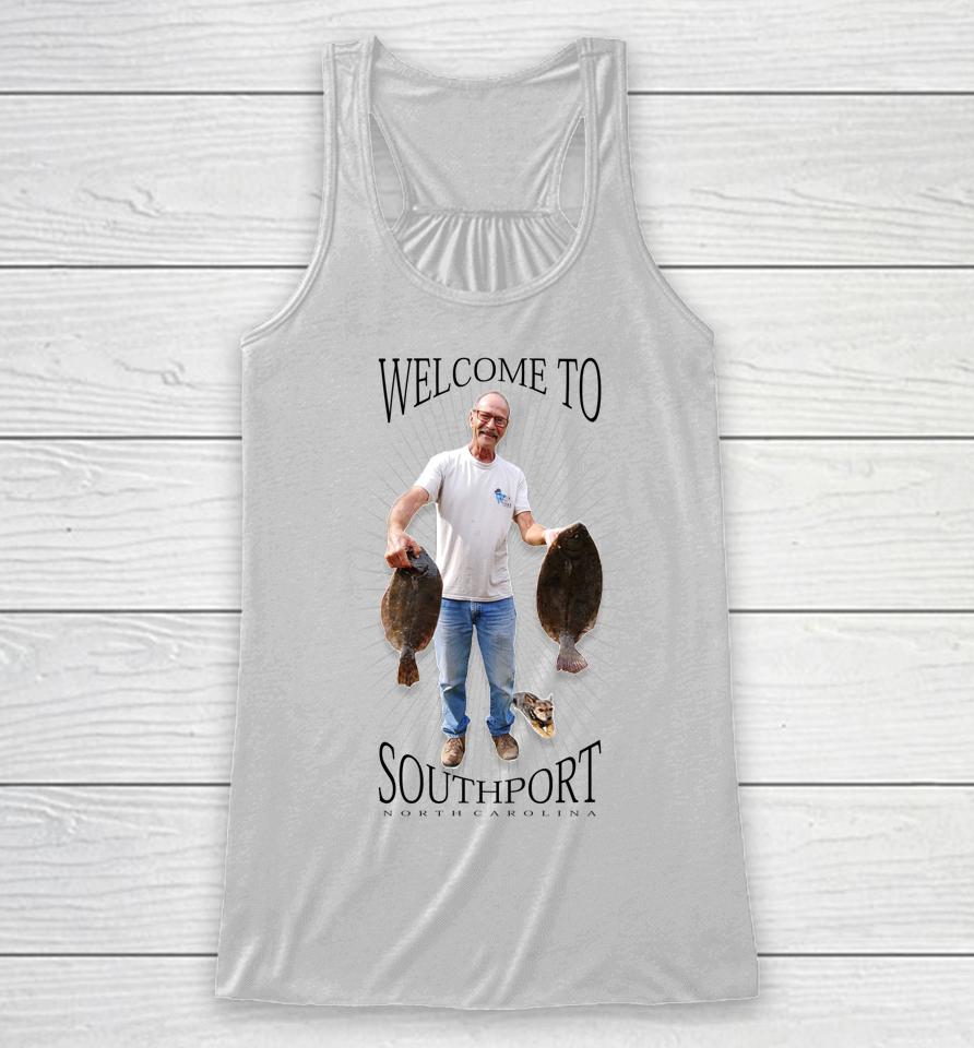 Welcome To Southport Racerback Tank