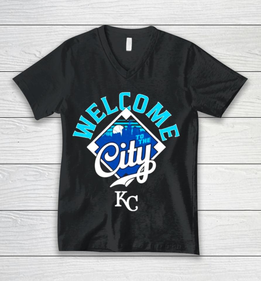 Welcome To The City Kansas City Royals Baseball Unisex V-Neck T-Shirt
