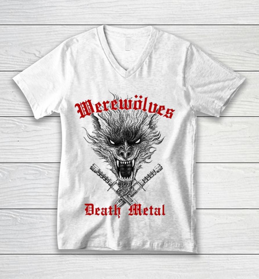 Werewolves Death Metal Unisex V-Neck T-Shirt