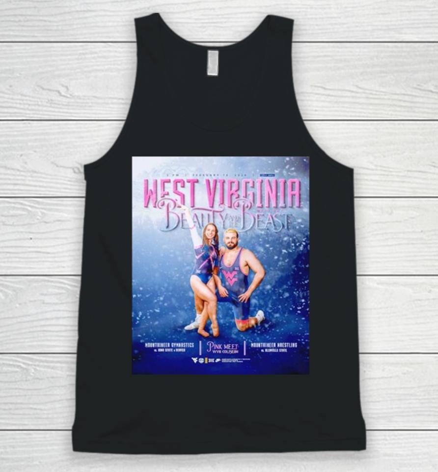 West Virginia Meet Day Beauty And The Beast Poster Unisex Tank Top