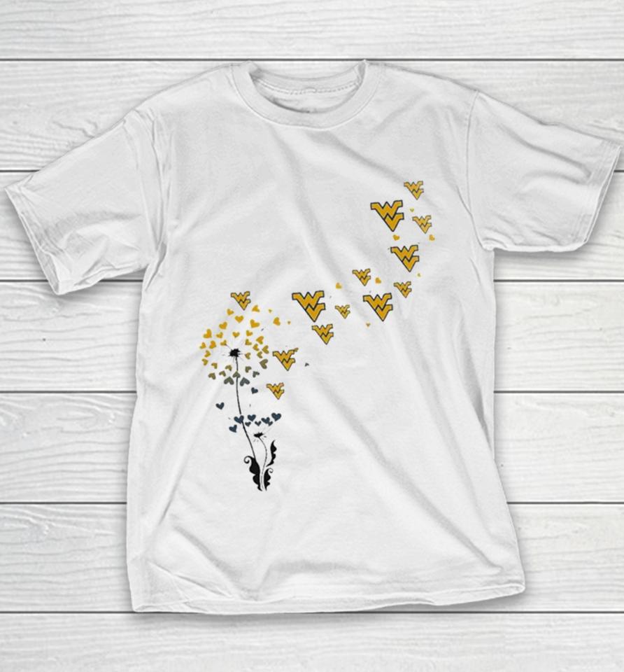 West Virginia Mountaineers Dandelion Flower 2023 Youth T-Shirt