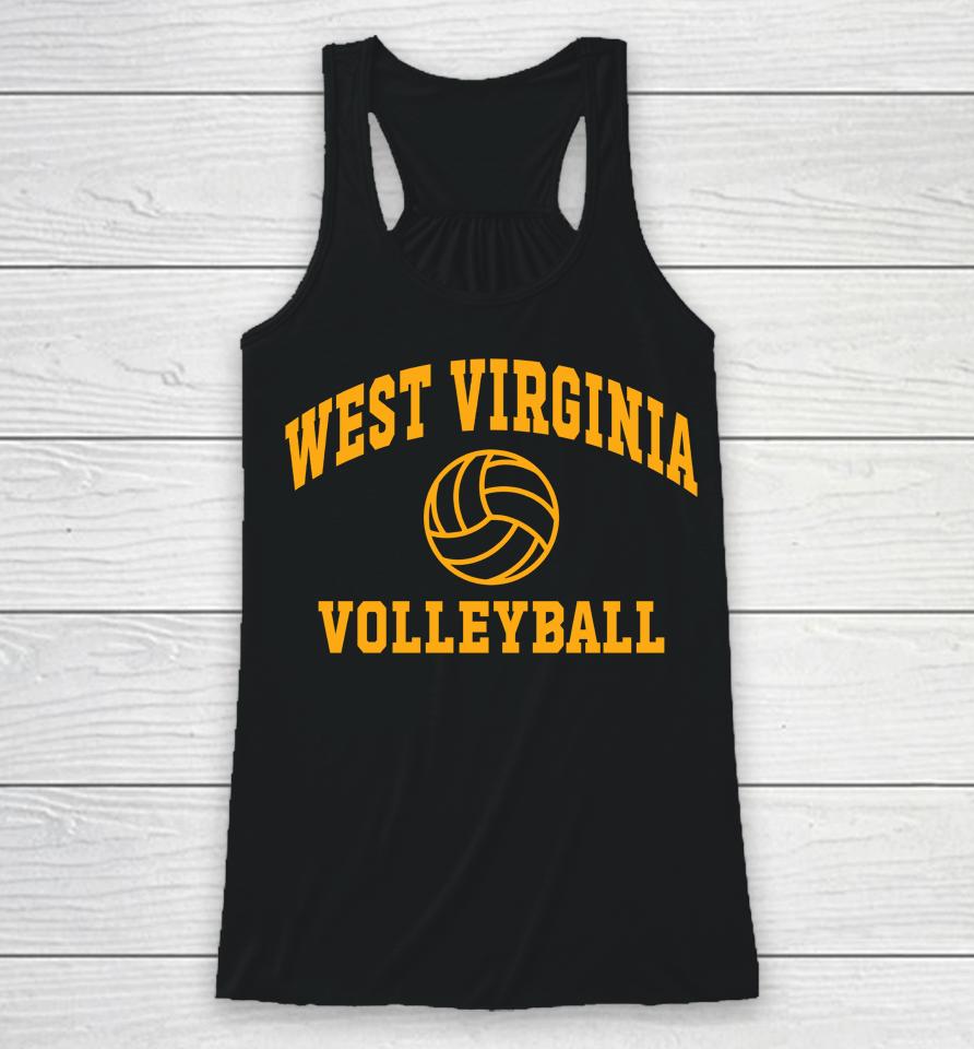 West Virginia Mountaineers Volleyball Icon Powerblend Racerback Tank