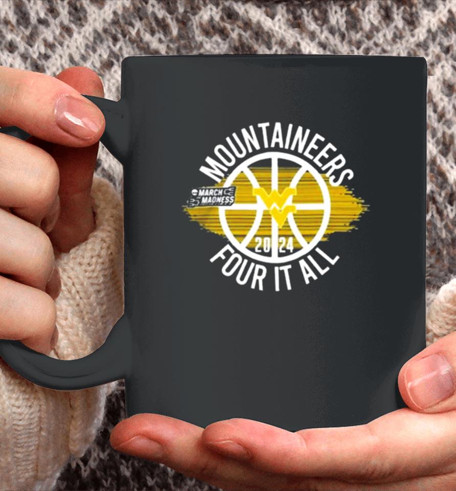 West Virginia Mountaineers Women’s Basketball Four It All Coffee Mug