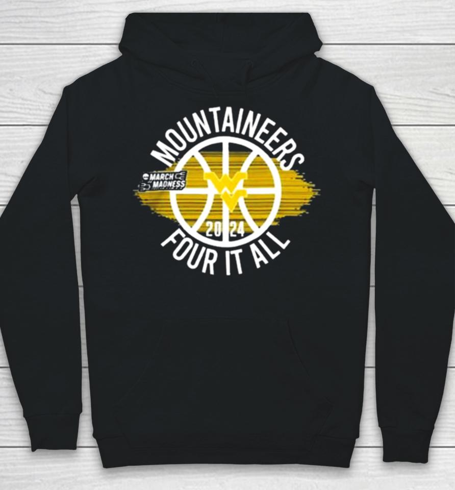 West Virginia Mountaineers Women’s Basketball Four It All Hoodie