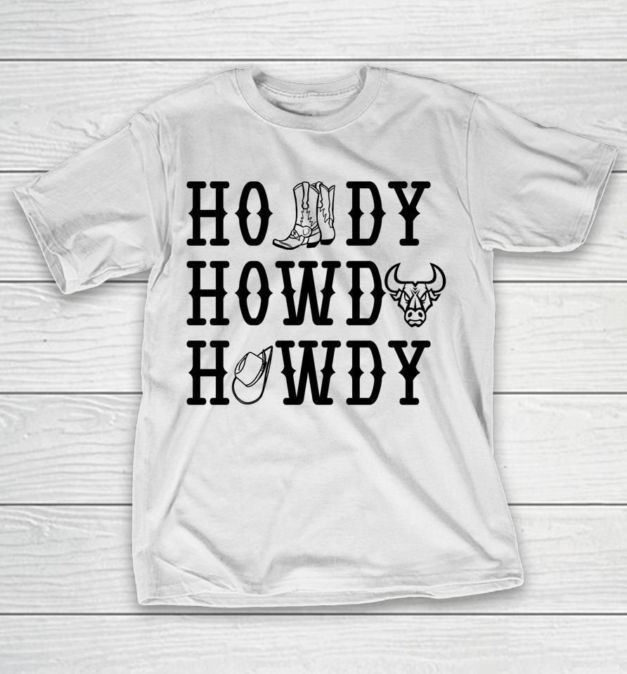 Western Cowboy Cowgirl Yee Haw Rodeo Sieg Howdy T-Shirt