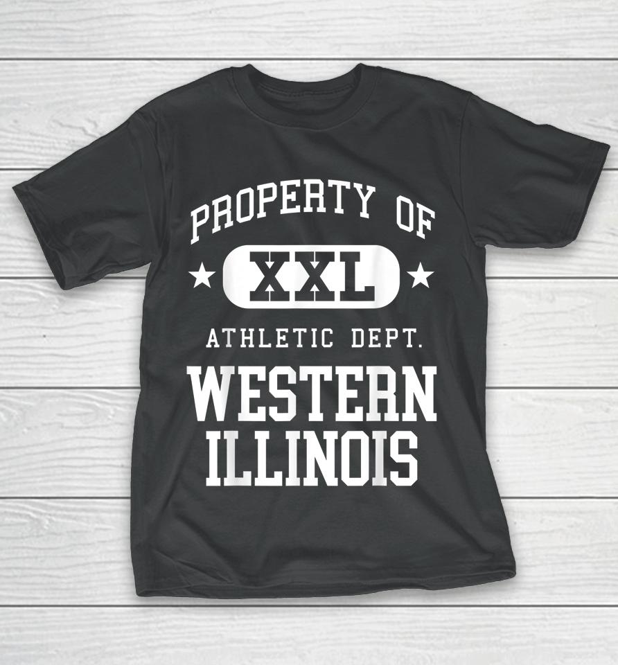 Western Illinois Xxl Athletic School Property Funny T-Shirt