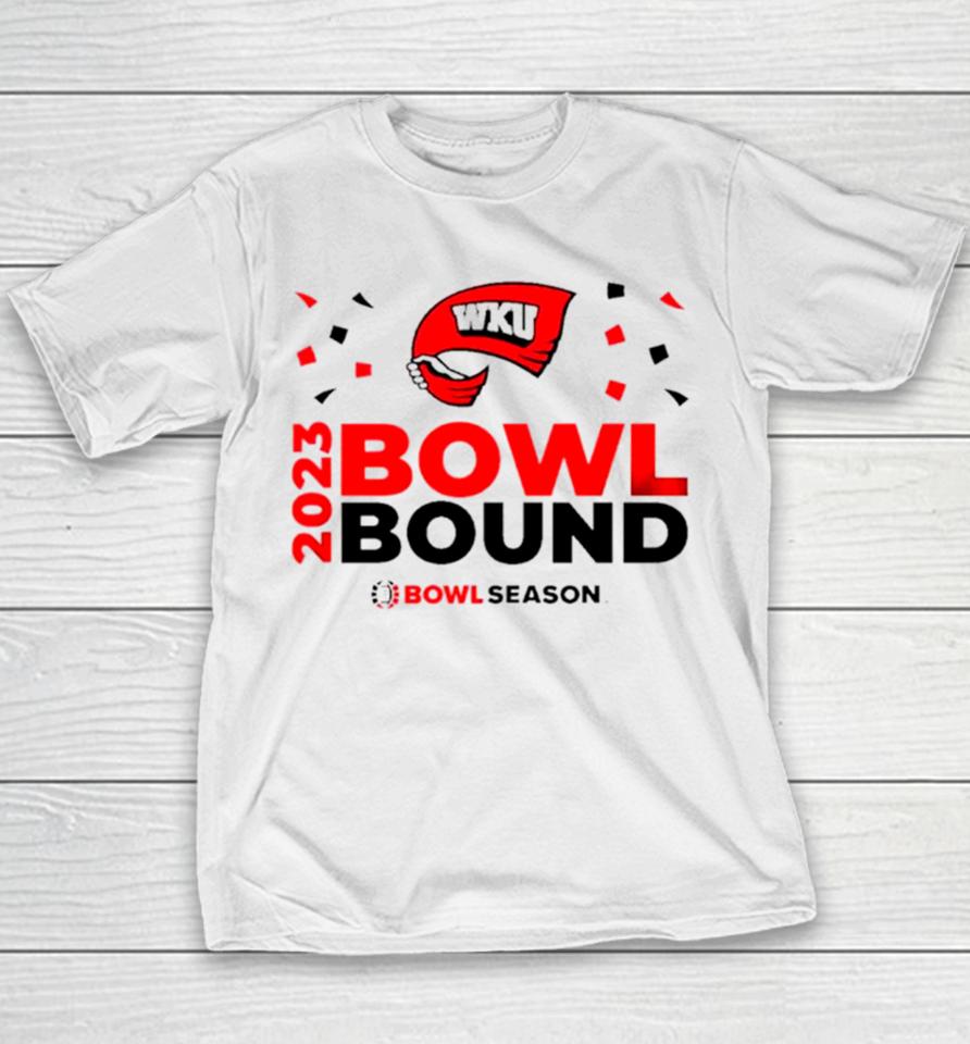 Western Kentucky Hilltoppers 2023 Bowl Bound Bowl Season Youth T-Shirt