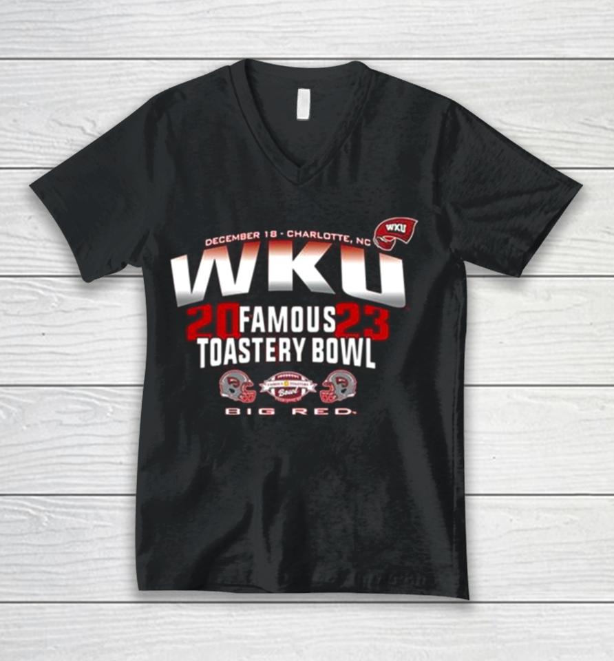 Western Kentucky Hilltoppers 2023 Famous Toastery Bowl Big Red Unisex V-Neck T-Shirt