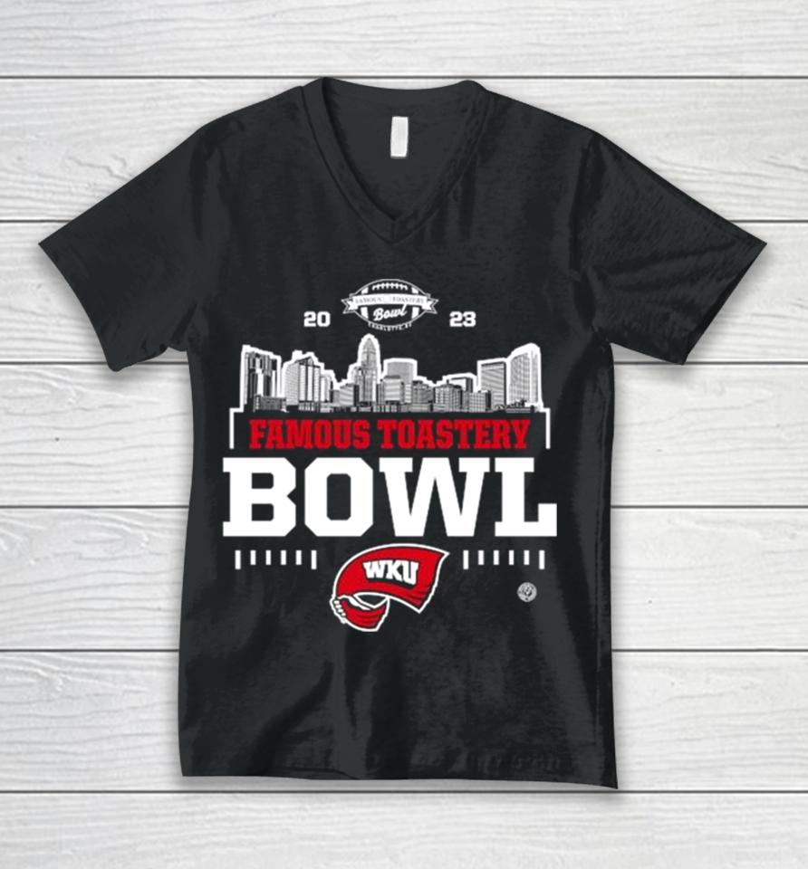 Western Kentucky Hilltoppers 2023 Famous Toastery Bowl Unisex V-Neck T-Shirt