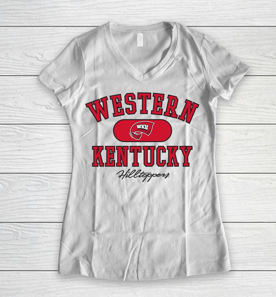 Western Kentucky Hilltoppers Varsity Women V-Neck T-Shirt
