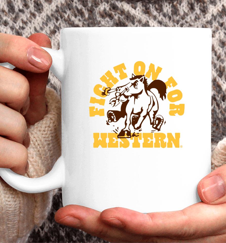 Western Michigan Broncos Homefield Fight On For Western Coffee Mug