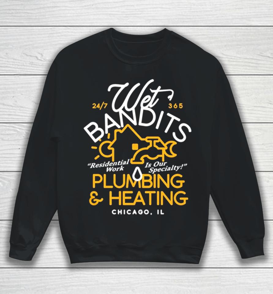 Wet Bandits Plumbing And Heating Men’s Classic Sweatshirt