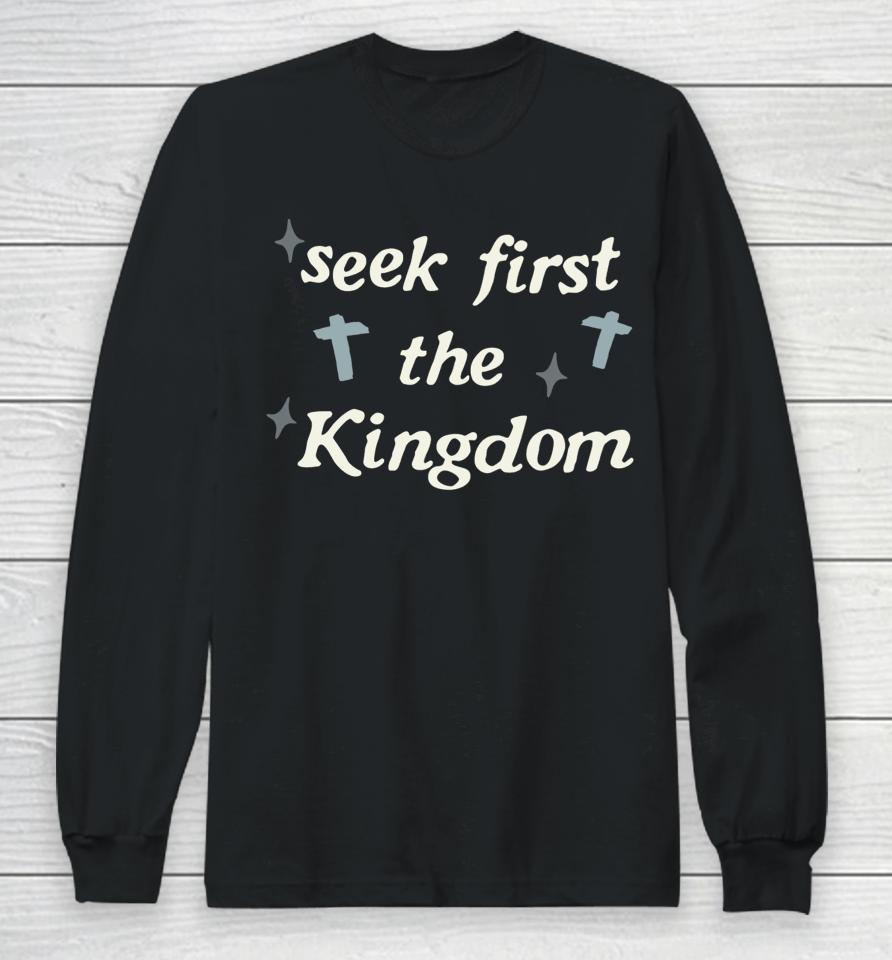 Wethebelieversclothing Seek First The Kingdom Long Sleeve T-Shirt