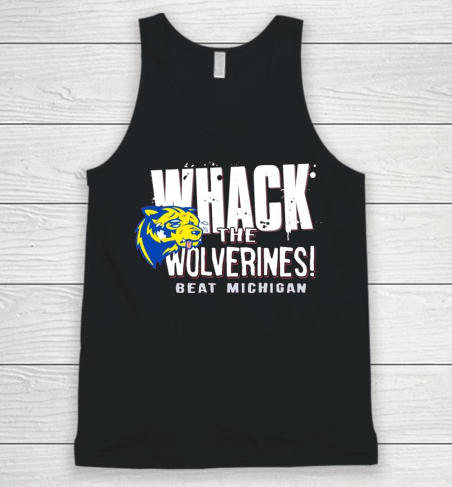 Whack The Wolverines Beat Michigan Unisex Tank Top