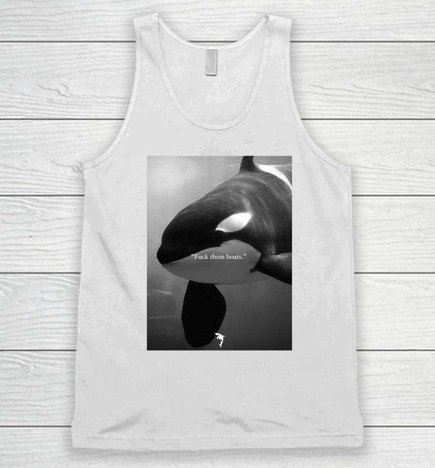 Whale Fuck Them Boats Unisex Tank Top